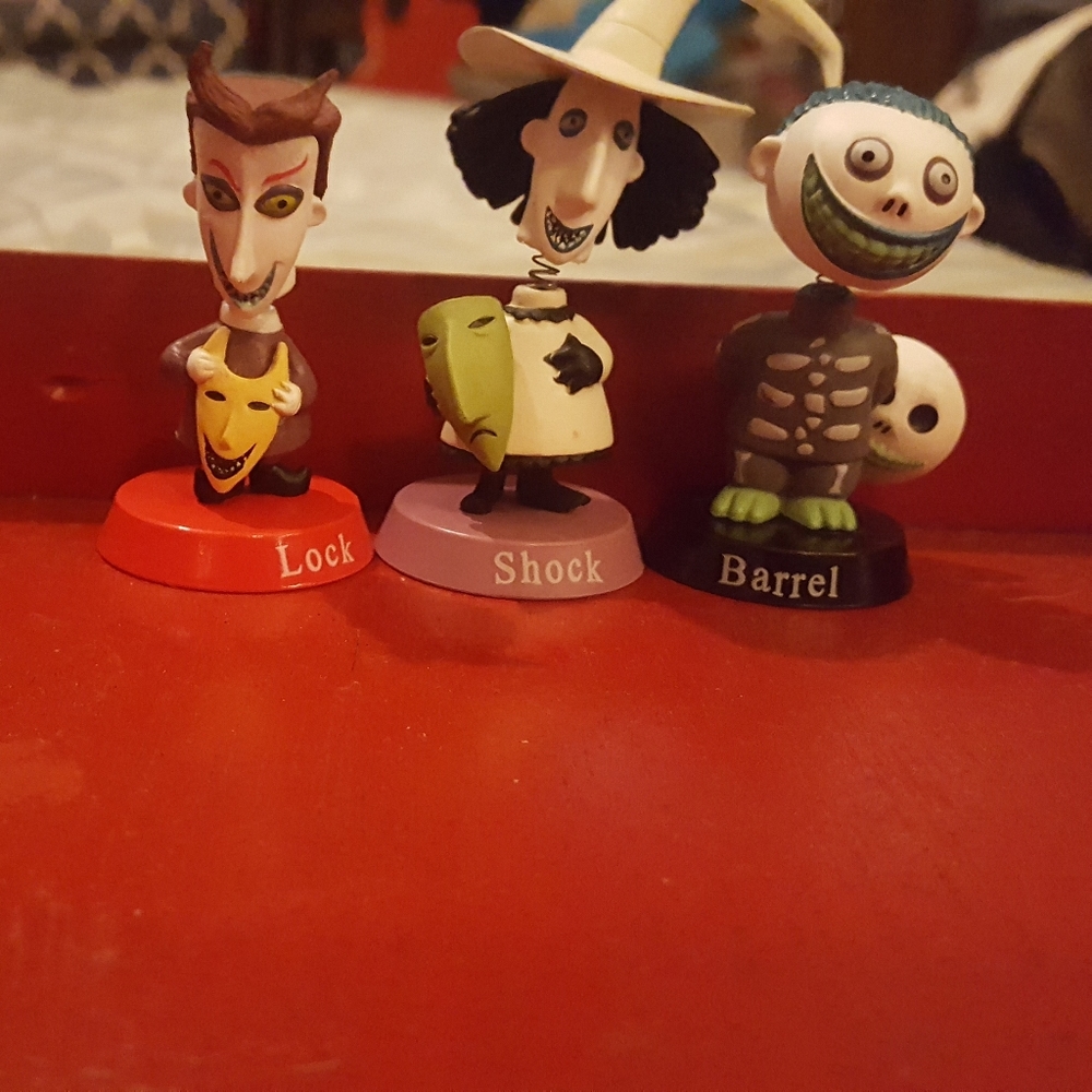 Set of 3 Nightmare before Christmas bobble-heads